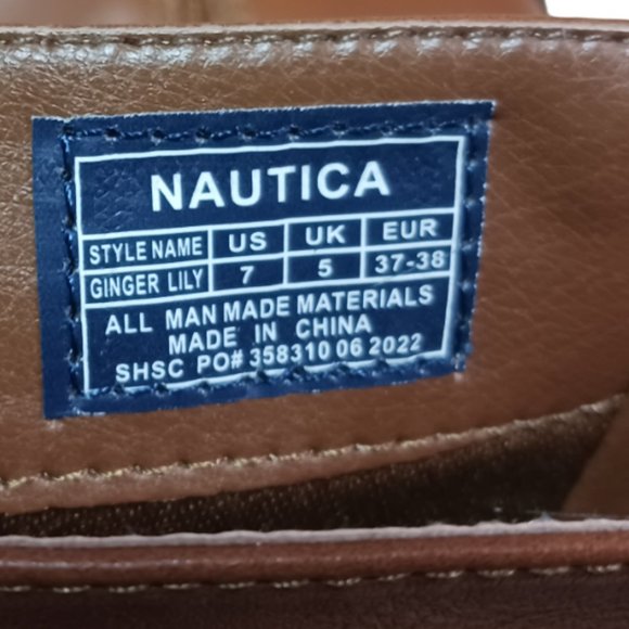 NWOT NAUTICA WOMEN COGNAC KNEE HIGH BOOTS SIZE 7 - Picture 8 of 10